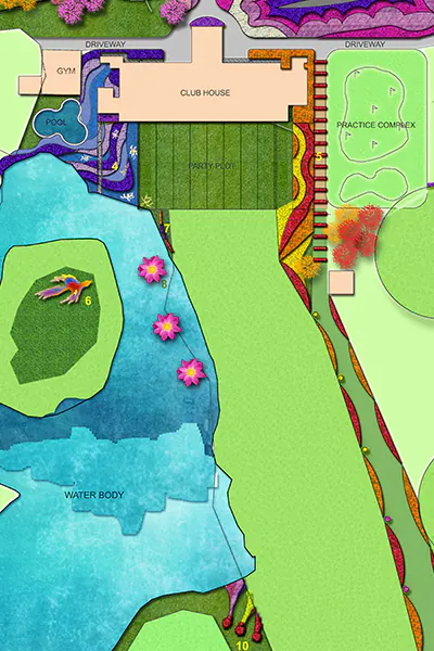 Commercial landscape design by Urban Portico